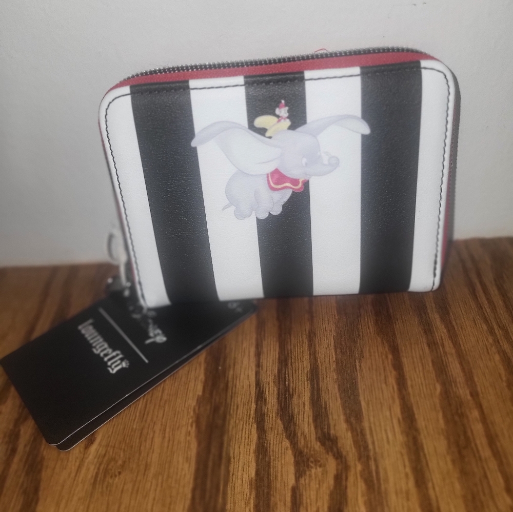 Loungefly Black and White Dumbo Wallet - Picture 4 of 8